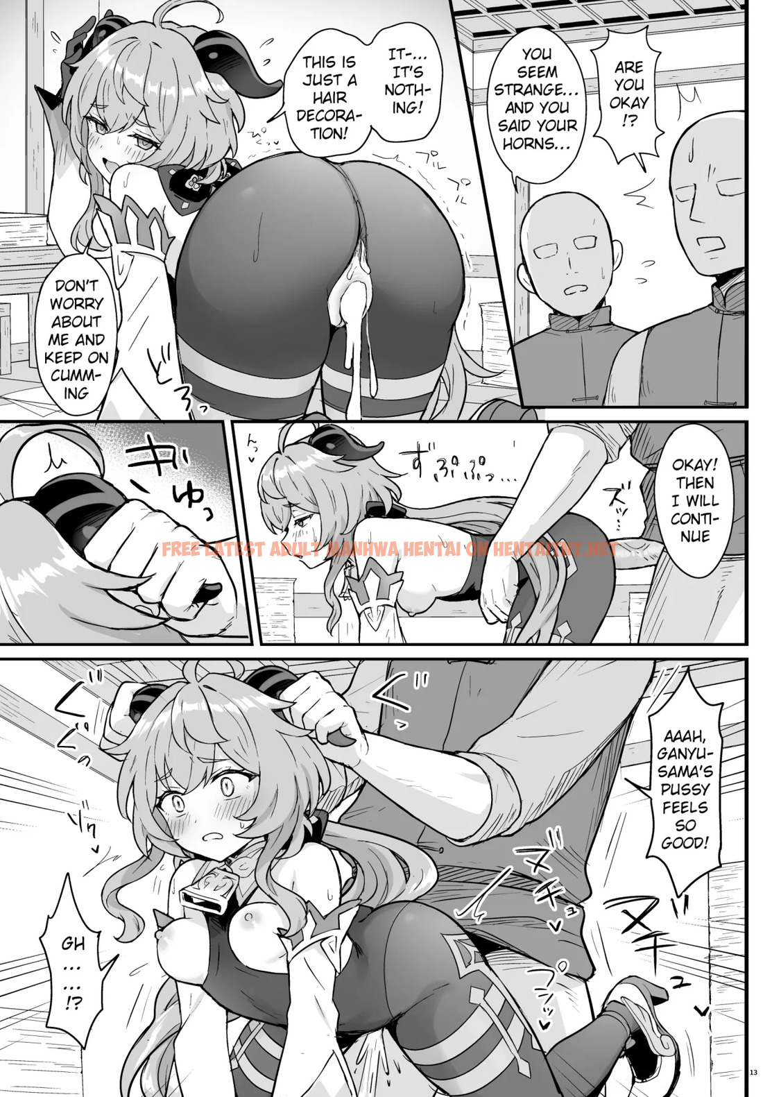 Read Hentai Image 13 in comic Ganyu-chan Ga Shigoto To Seiyoku Shori O Otetsudai Suru Hon. – Decensored - One Shot - hentaitnt.net