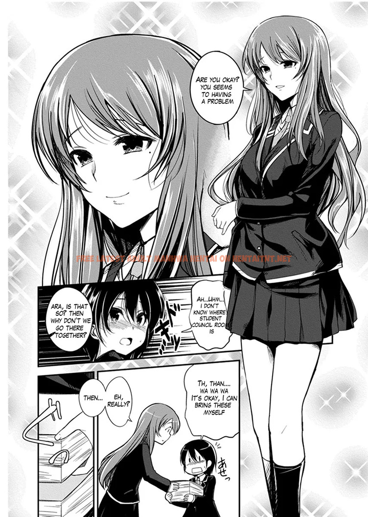 Read Hentai Image 2 in comic Hentai Seitokaishitsu ~Binyuu Tenkousei X Otokonoko~ - One Shot - hentaitnt.net