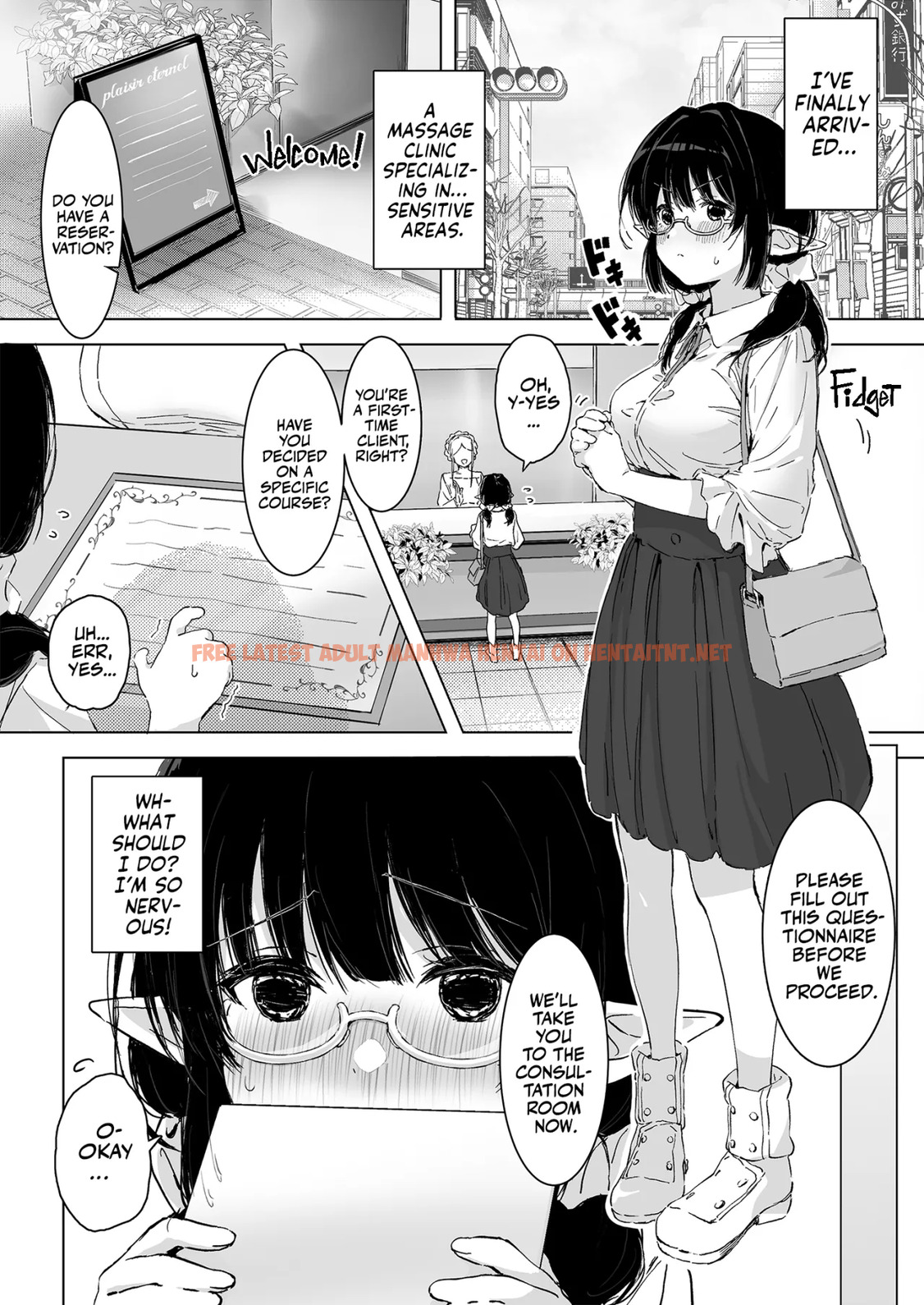 Read Hentai Image 3 in comic Jimime Na Kurokami Elf-chan Ga Ecchi Na Massage-ten De Seikantai Kaihatsu Sarechau Ohanashi – Decensored - One Shot - hentaitnt.net