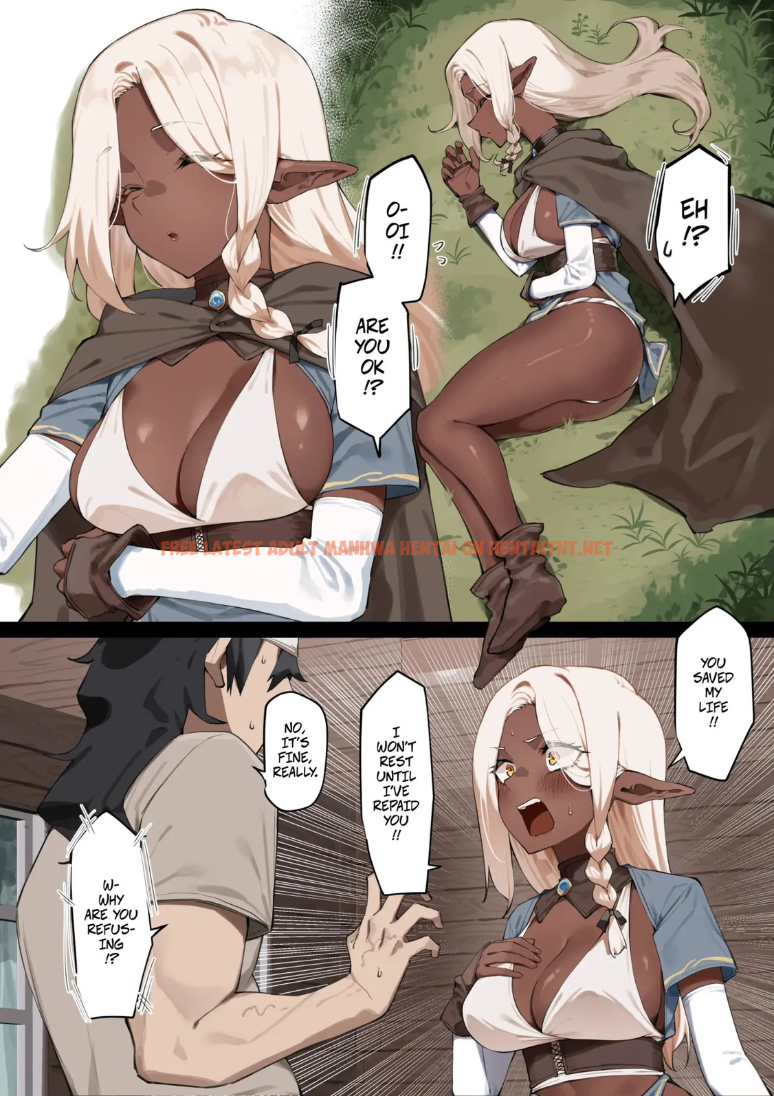 Kasshoku Elf O Tasuketara Ongaeshi Sareta Hanashi - One Shot