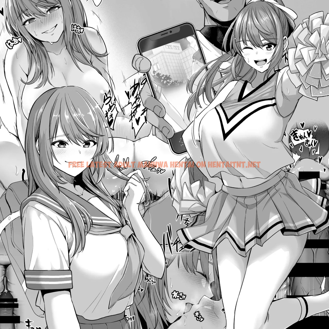 Toshiue Cheerleader No Kanojo O Senpai No Dekachin Ni Netorareru - One Shot